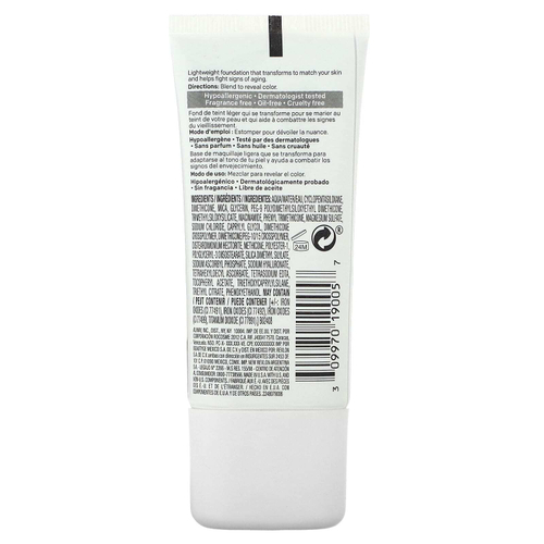 Almay, тональный крем Ageless Smart Shade, оттенок 500 золотистый, 30 мл (1 жидк. унция)