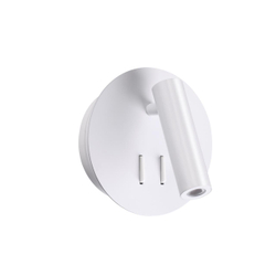 3912/9WL HIGHTECH ODL20 471 бел/металл Наст-й свет-к с лампой д/чтения с выкл LED 9W 3000K 220V BEAM