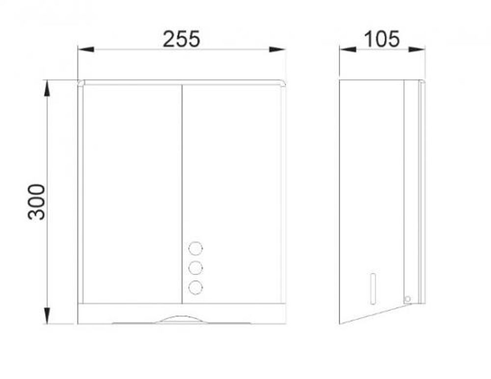 Диспенсер бумажных полотенец нерж. сталь TISSUE EVO 04046.PG золото