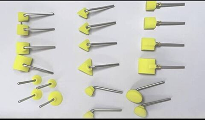 Набор из 20 шлифовальных резиновых частиц для полировки форм