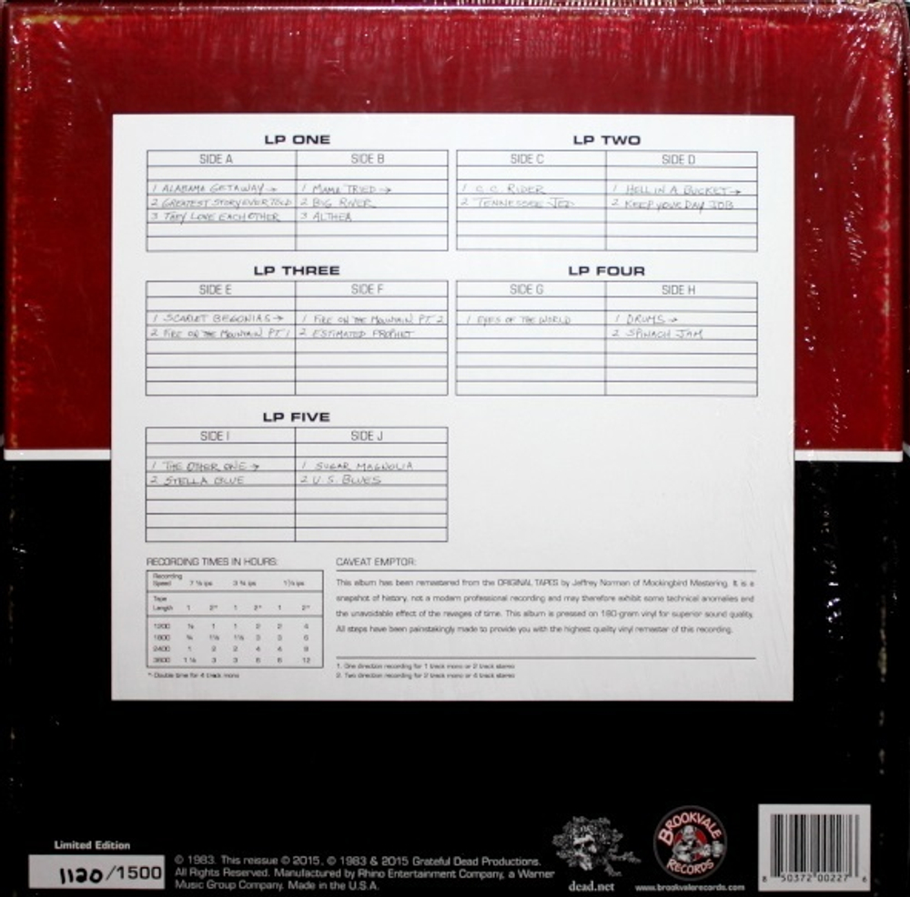 Grateful Dead / Dick's Picks Volume Six: Hartford Civic Center, Hartford, CT, 10/14/83 (5LP)