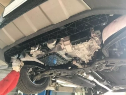 Защита картера двигателя, КПП (2 мм, сталь) для Hyundai Santa Fe 2018-2021 (V = 2.2 CRDi; 2.4GDI MT/AT) Sheriff.10.3929 V1