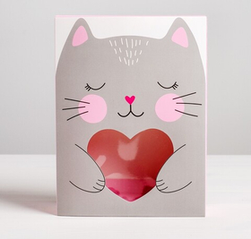 Коробка для сладостей «Котик», 20  15  5 см