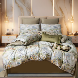 Комплект постельного белья на резинке Сатин Премиум «Африканская саванна»