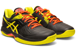 Женские кроссовки для бадминтона/сквоша Asics Blast FF - black/sour yuzu
