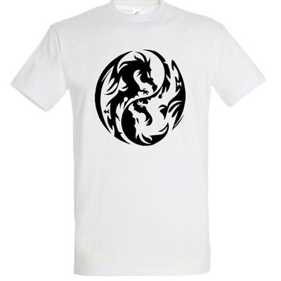 Футболка с принтом «Драконы Хгаардаса», цвет белый, р-р 54