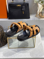 Мужские коричневые сандалии Hermes