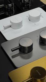 Смеситель встроенный с термостатом 3-х проходной MATT WHITE