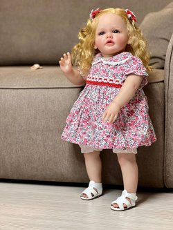 Кукла Реборн мягконабивная 60см в пакете (FA-176)