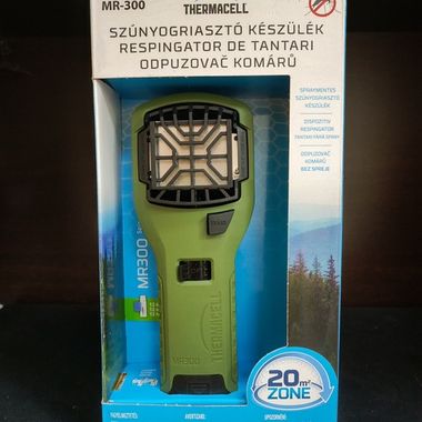 Прибор противомоскитный Thermacell MR-300 Olive Repeller (оливковый, состав: прибор + 1 газовый картридж + 3 пластины)