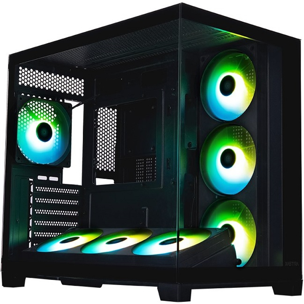 Корпус Midi-Tower XASTRA QW500 7ARGB-FC-C6-UC Black (QW500-2FA36A-1FC12-C6-UC)
