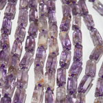 Ауралит натуральный (кварц с включениями), бочонки с гранями, 13-16*7-9мм