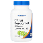 Nutricost, Цитрусовый бергамот, 120 капсул (600 мг в каждой капсуле)