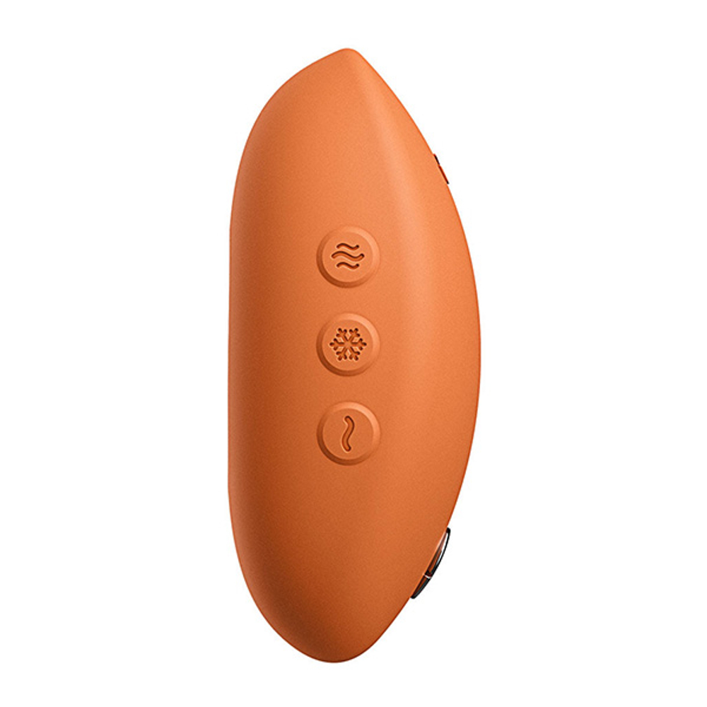 Оранжевый клиторальный вибратор 9,6см We-Vibe Temp Heating & Cooling Massager Tangerine SNHS1SGA