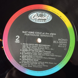 Винтажная виниловая пластинка LP Nat King Cole Penthouse Serenade (Japan 1982) (Obi)