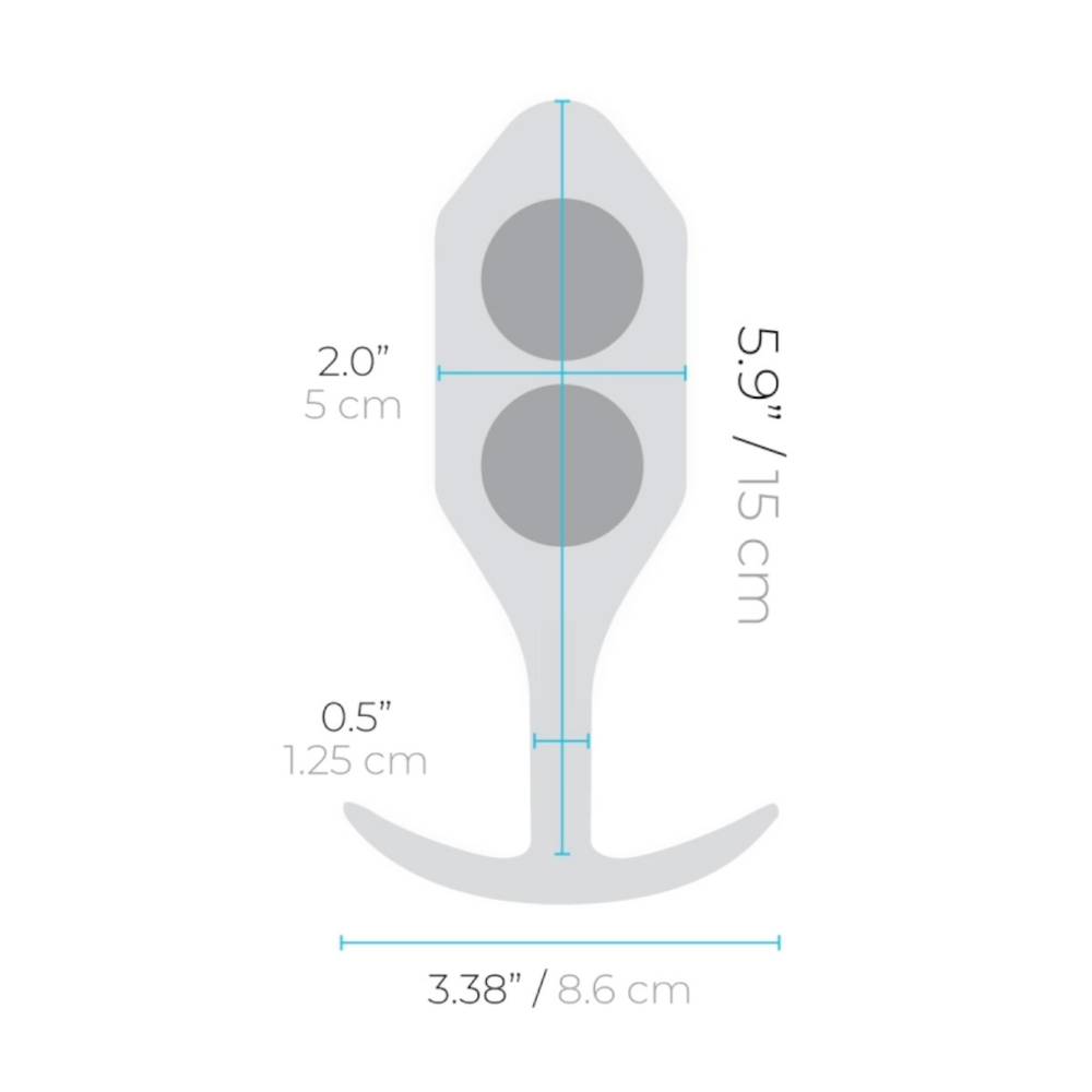 b-vibe Snug Plug 5 - Анальная пробка для ношения