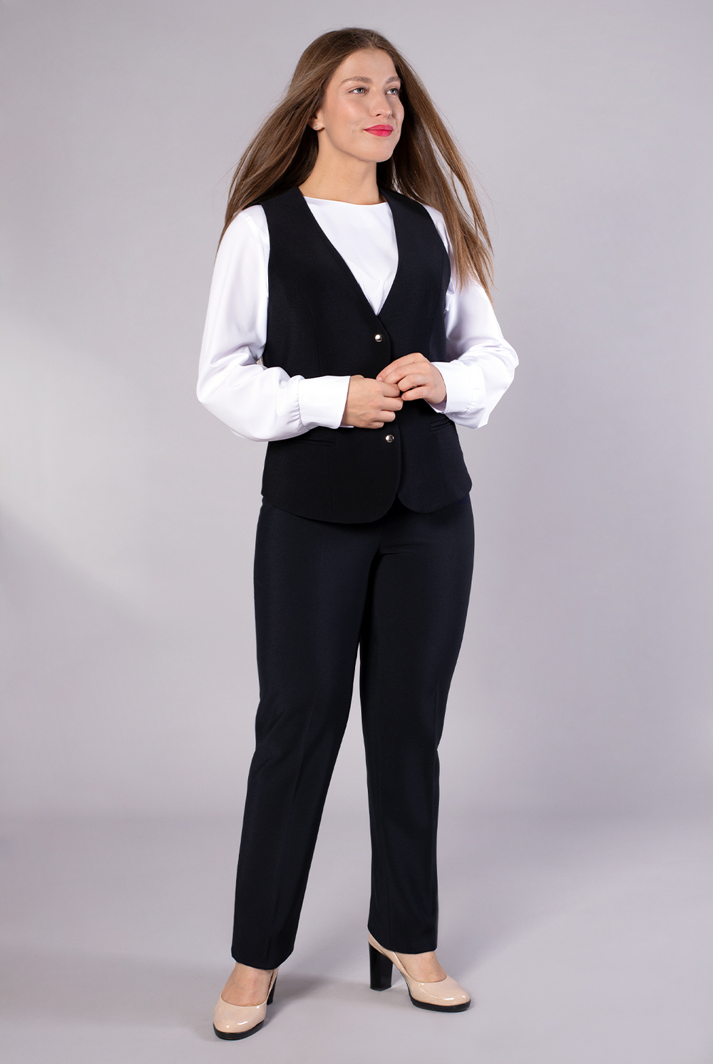 Жилет женский 3805зп, черный #70Ч063805зп