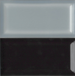 Плитка настенная Metro Black glossy 150x75х9 мм