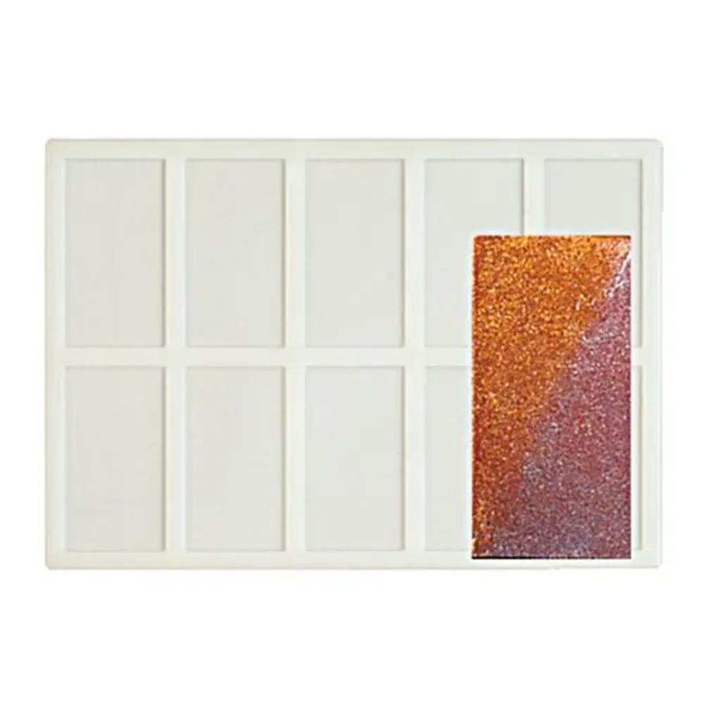 Форма кондитерская "Прямоугольник" 10 ячеек силикон 65*35 мм P.L.