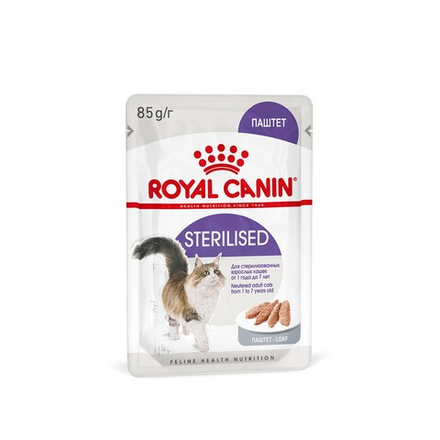 Royal Canin Sterilized Корм консервированный для стерилизованных кошек от 1 до 7 лет паштет 85г