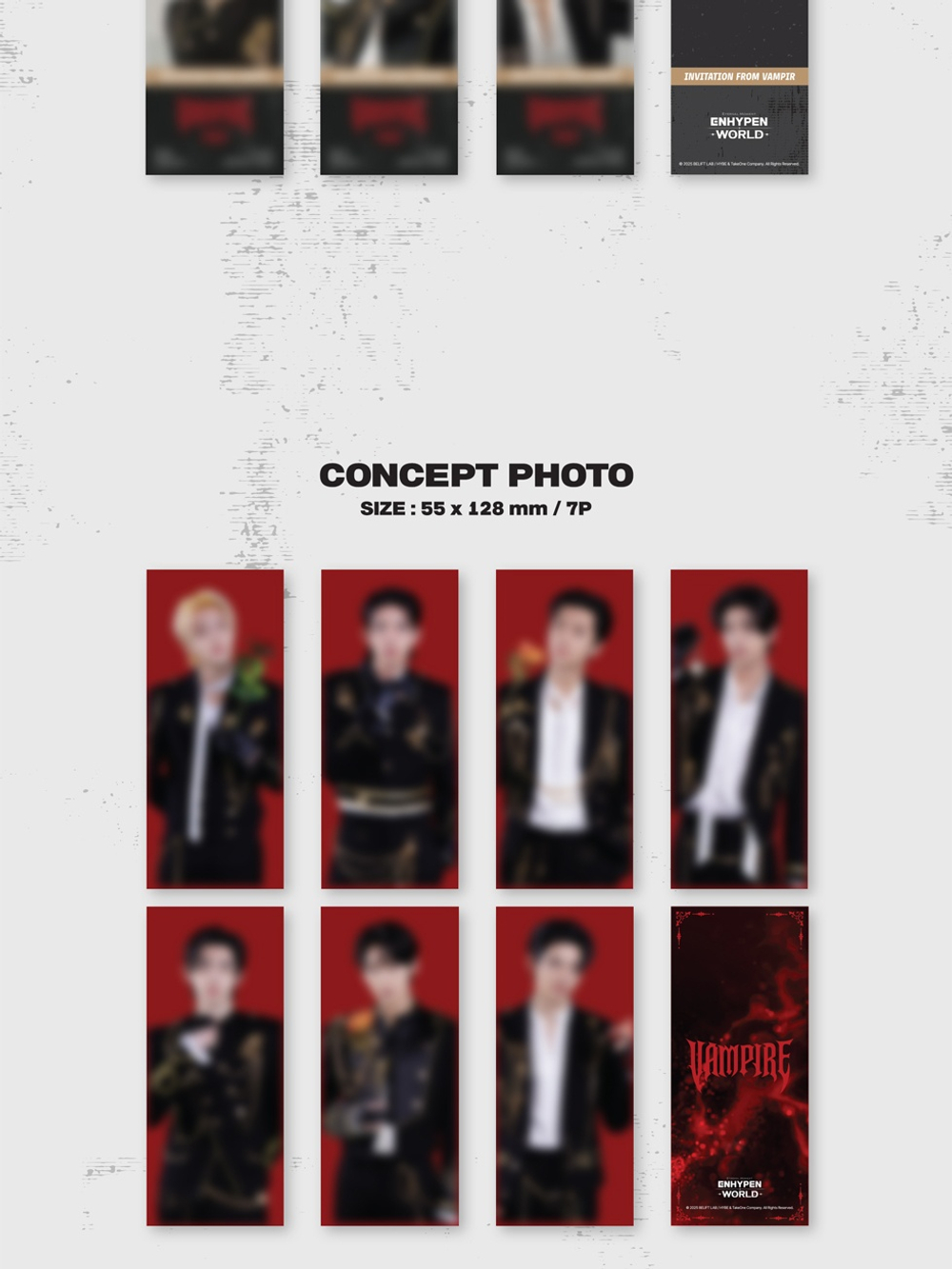 товары ENHYPEN - ENHYPEN WORLD COUPON CARD COLLECTION VAMPIRE BASIC Version