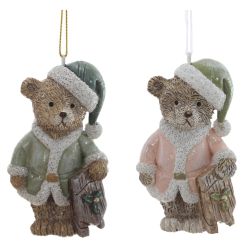 GAEM Фигурка декоративная подвесная "Медвежонок", L4,5 W3 H8 см, 2в.