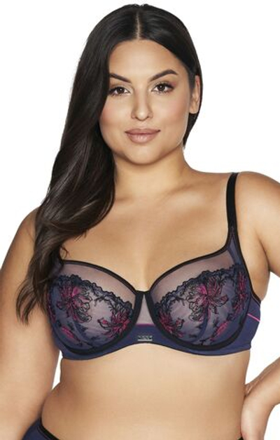 Бюстгальтер с мягкой +size чашкой Mistral (Размер: 80I) (Цвет: темно-синий)