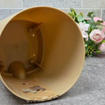 Горшок цветочный Wood 2,5л D170мм с прикорневым поливом, молочный шоколад/бук