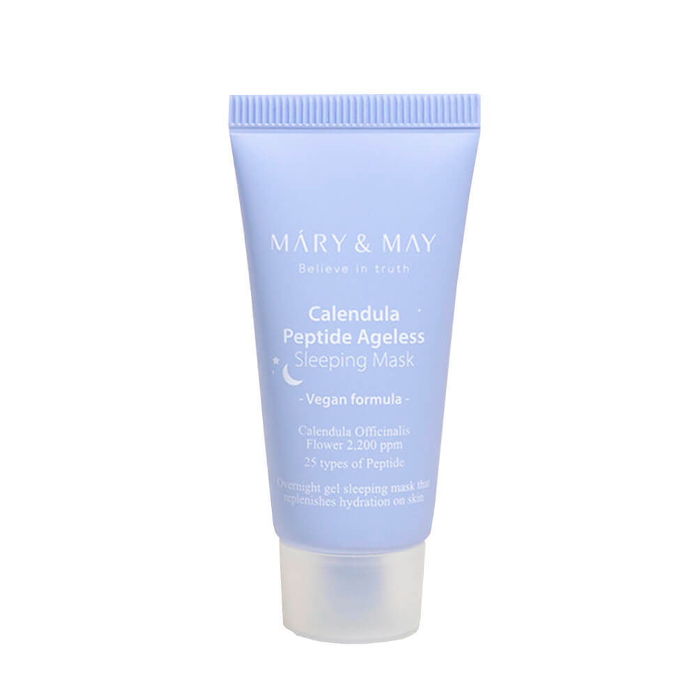 Mary&May Calendula Peptide Ageless Sleeping Mask ночная антивозрастная маска для лица с календулой и пептидами