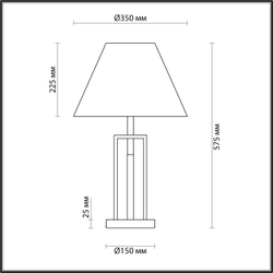 5291/1T NEOCLASSI LN23 000 белый, латунь Настольная лампа E27 1*60W 220V FLETCHER