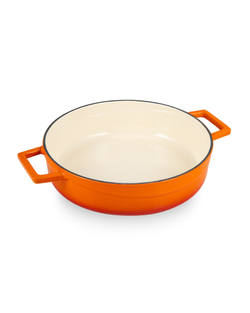 Кастрюля с крышкой 2.5л LAVA оранжевая