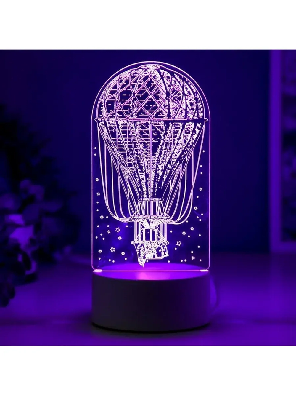 Светильник 3D ночник RISALUX «Воздушный шар», LED RGB, от се
