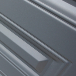 Входная металлическая дверь с зеркалом Барселона металл штамп Графит/МДФ фрезерованная 10мм, цвет «капучино ZB 853-2»