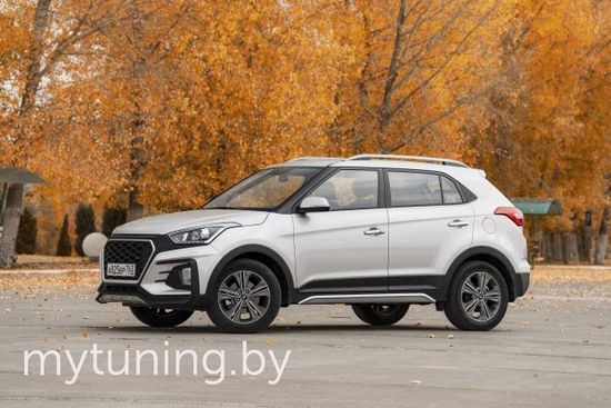 Накладки на пороги для Hyundai Creta