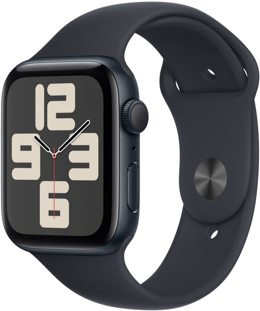 Умные часы Apple Watch SE2 (2023) 44 мм Midnight Aluminum Case with Midnight Sport Band (S/M) (MRE73)