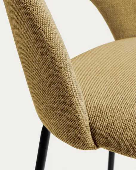 Полубарный стул Mahalia 63 см горчичный