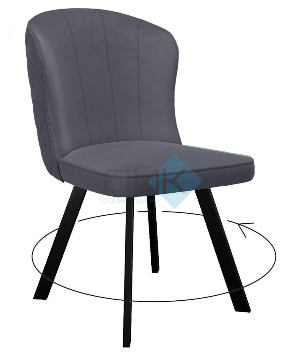 Стул DikLine 219 поворотный опоры чёрные