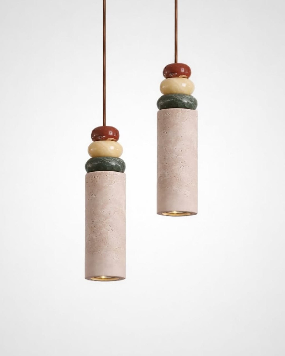 Подвес который покорит ваше сердце, выполнен из травертина и мрамора 🥰