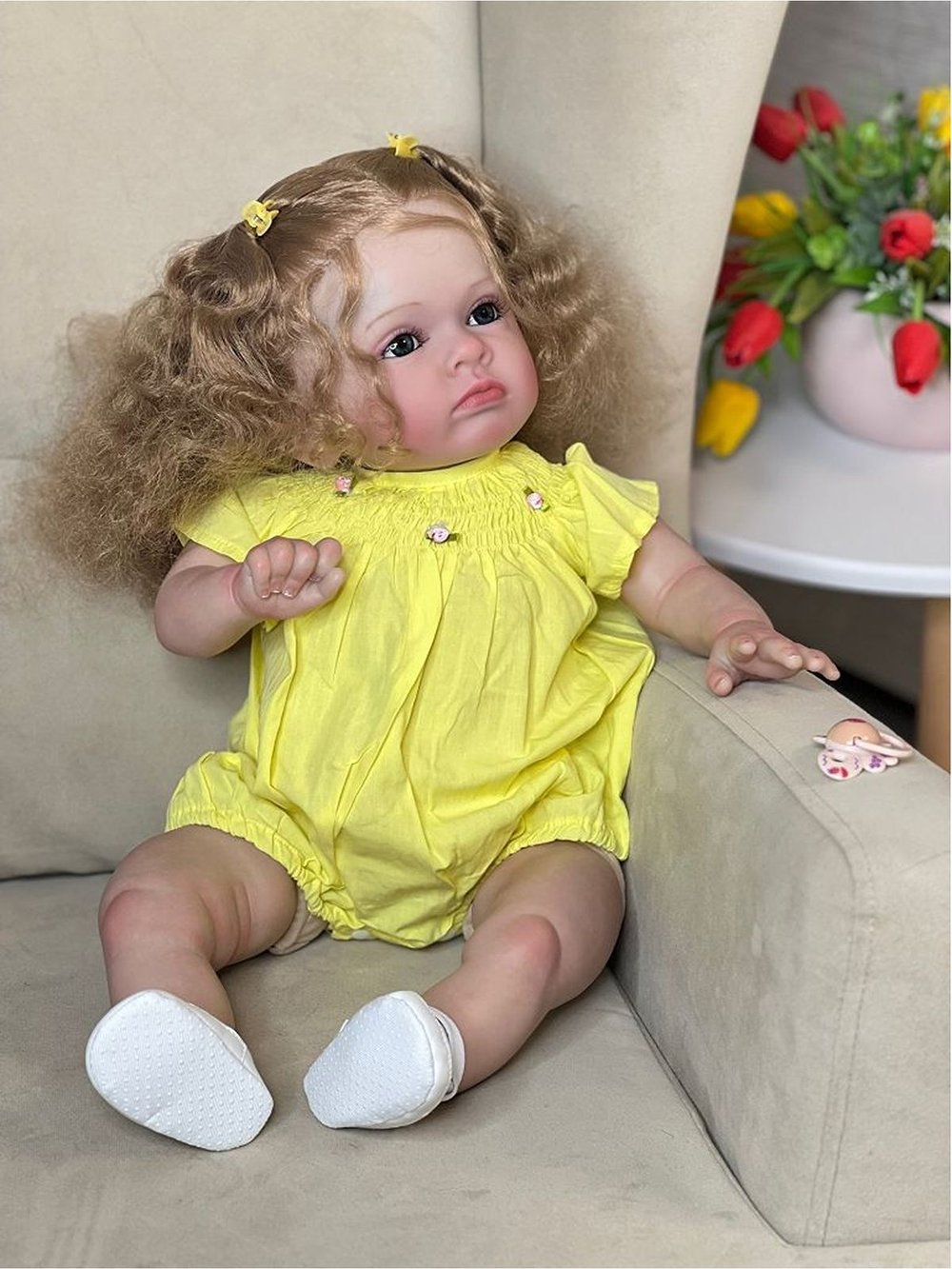 Кукла Реборн мягконабивная 60см в пакете (FA-600)