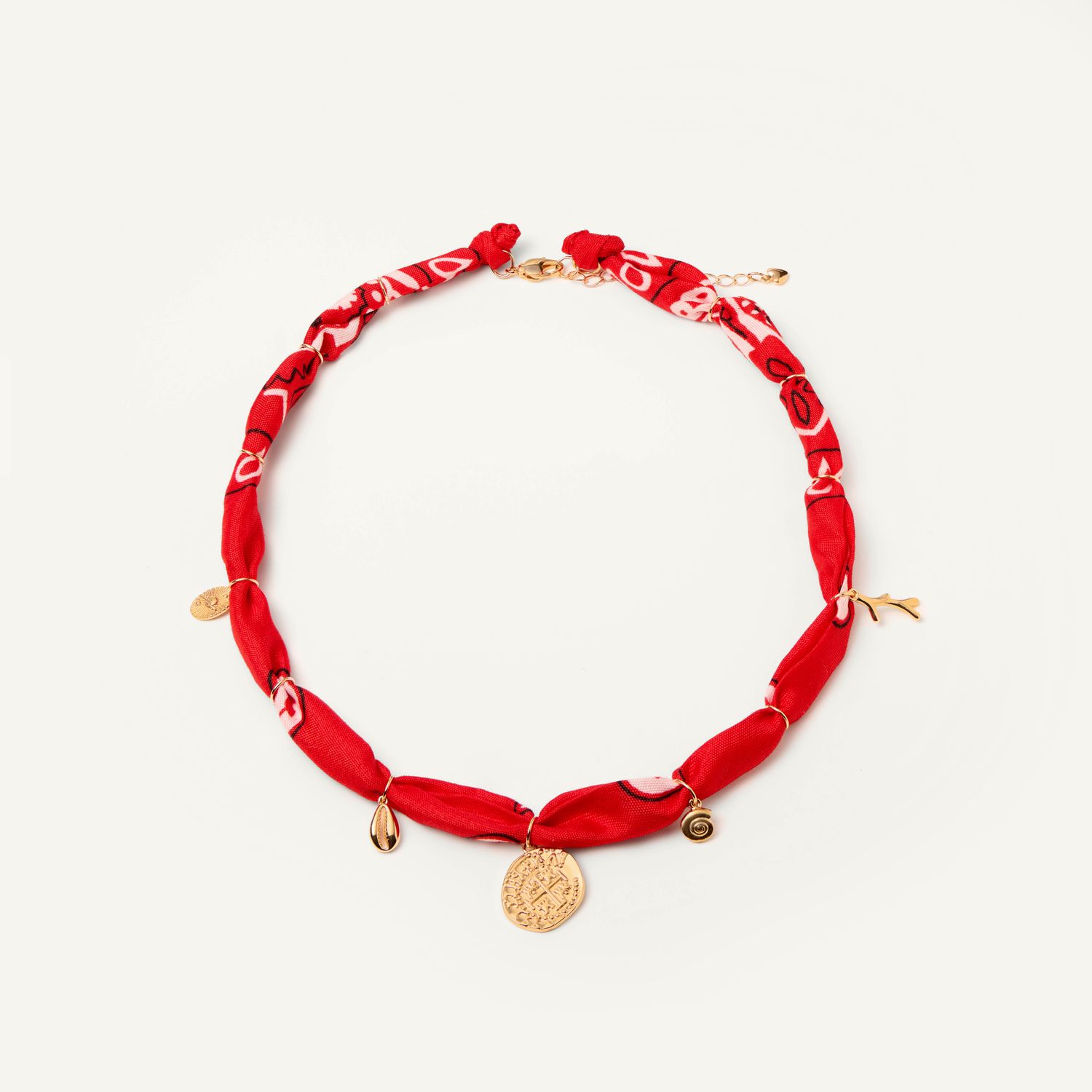 Колье Bandana Necklace - Red