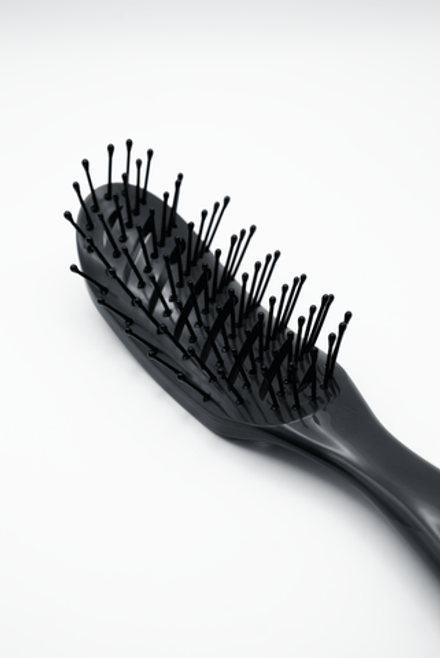 Профессиональная продувная щетка для укладки волос феном, ЧЕРНАЯ - Bouticle Tunnel Hair Brush
