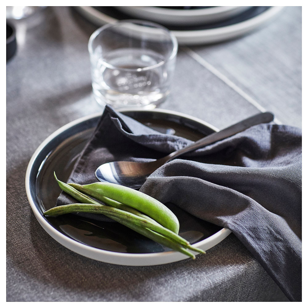 Набор салфеток для сервировки IKEA SVARTSENAP (СВАРТСЕНАП), Темно-серый, 35х35 см, 4 шт