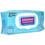 Бумага туалетная влажная с экстрактом ромашки Домашний Сундук в упаковке 60шт (клапан) ДС-