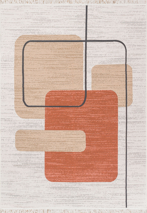 Двусторонний безворсовый ковер Arya AR 36 Black Terra (160*230 см)