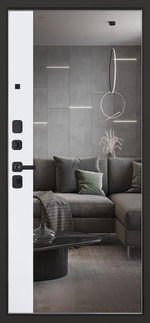 Стальная дверь "Scandi" с зеркалом