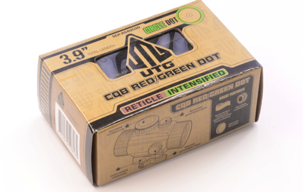 Коллиматорный прицел LEAPERS UTG 1х30 Compact закрытый на Weaver, круг с точкой SCP-RG40CDQ