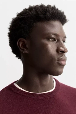 ZARA СВИТЕР ИЗ 100% КАШЕМИРА, БОРДОВЫЙ