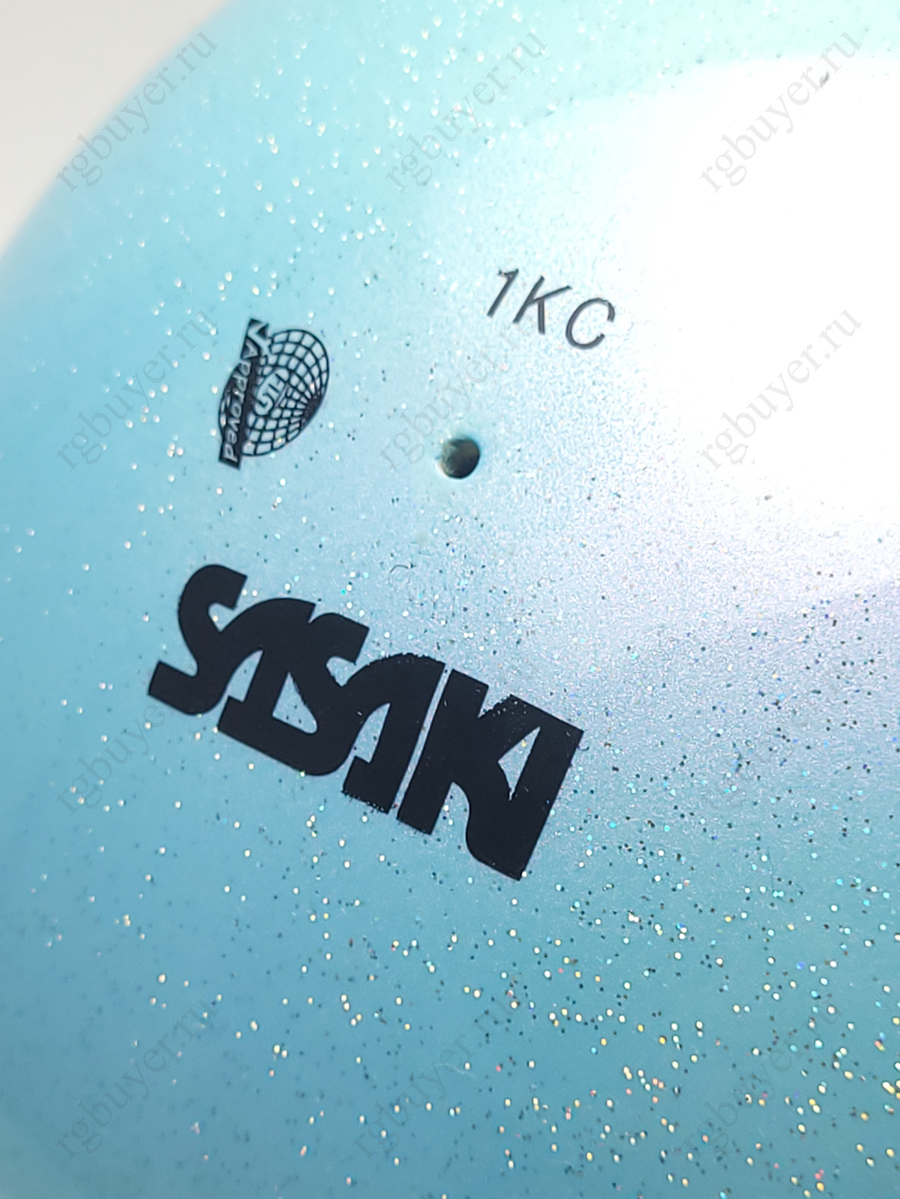 Мяч Sasaki 18,5 см серия "Аврора" Голубой LIBU (Light Blue)