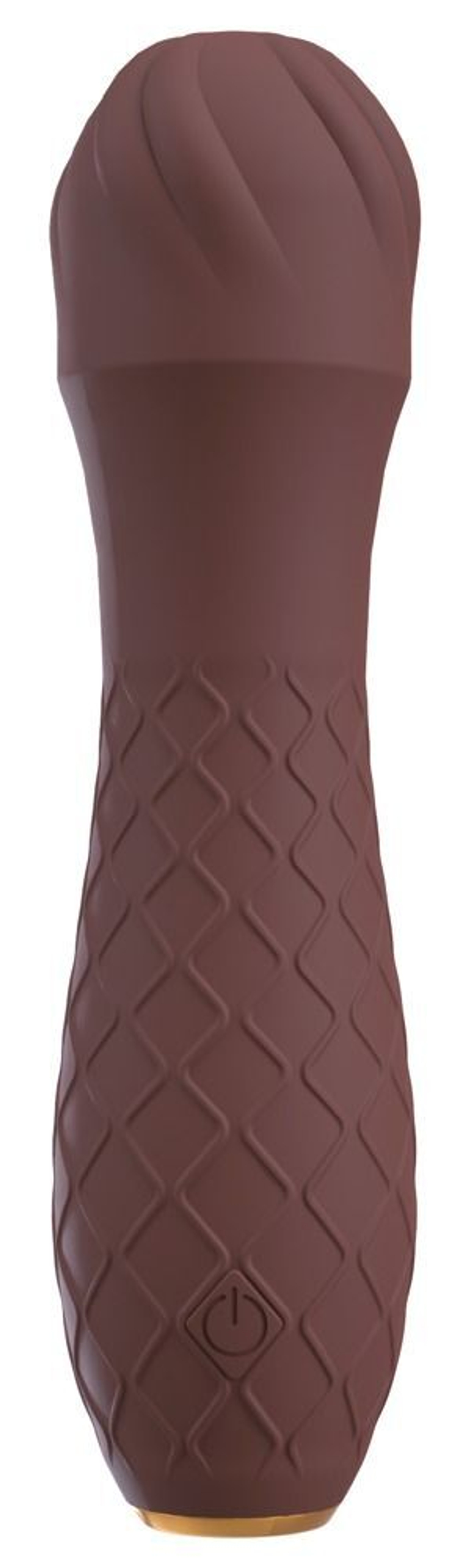 Коричневый вибратор-жезл Hazel 01 - 14 см.