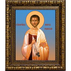 Марк Римский диакон священномученик. Икона на холсте.
